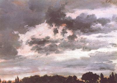 Adolph von Menzel Study of Clouds (nn02) China oil painting art